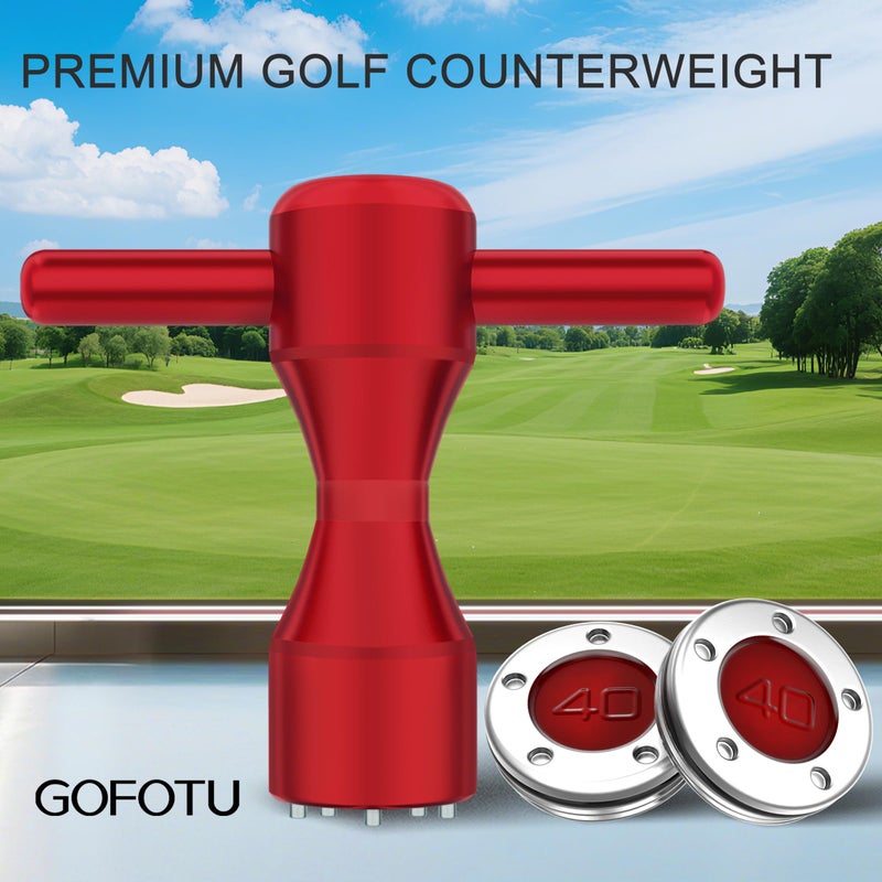 Gofotu Golf Head weight 2pcs. 5g-40g Golf Custom Weights+Red Wrench Compatible with Titleist Scotty Cameron Putters Newport (40g) - Image 2